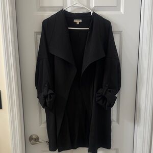 Max Studio Black drape jacket